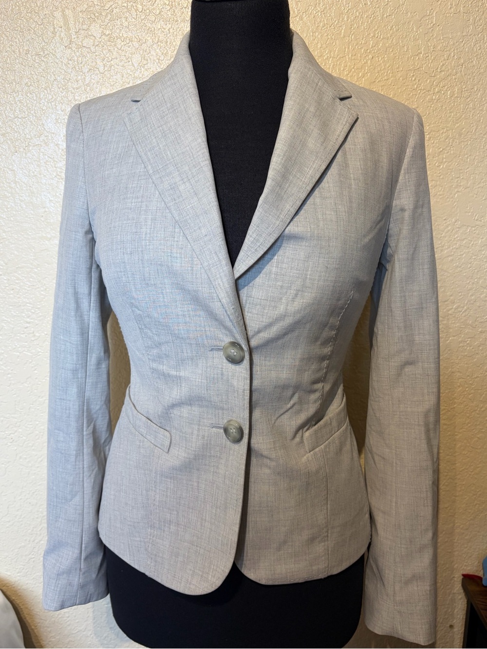 The Limited Light Gray Tailored Women's Blazer